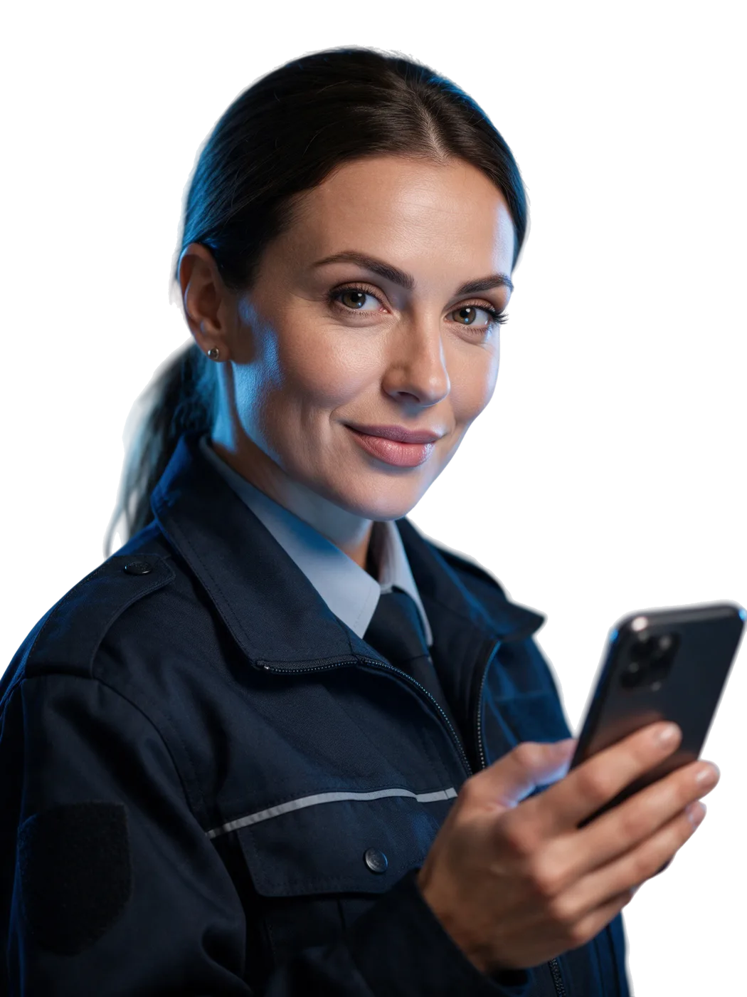 Mitarbeiterin im Sicherheitsdienst