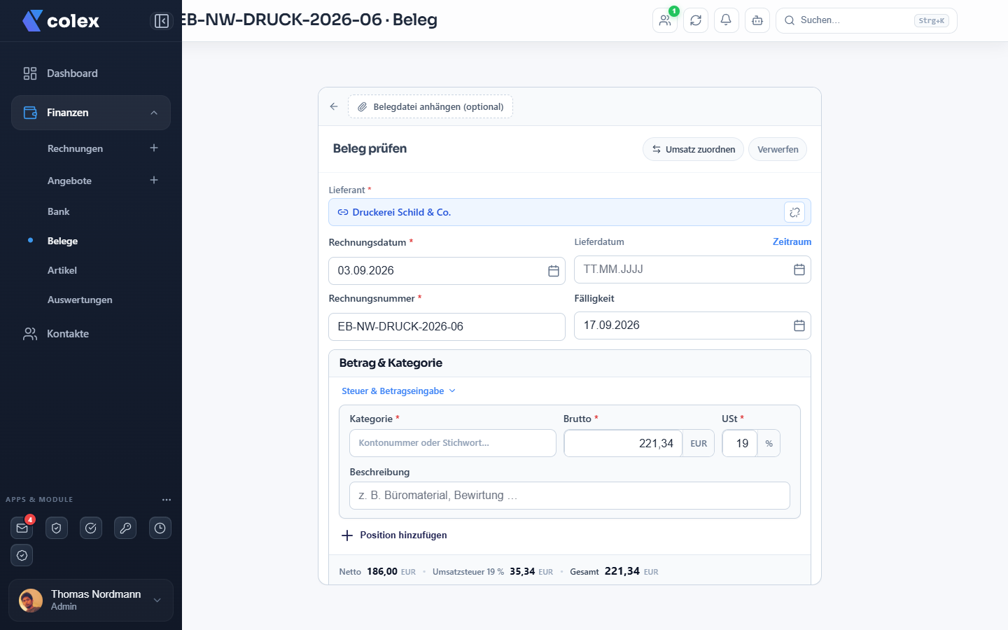 Beleg-Capture mit OCR