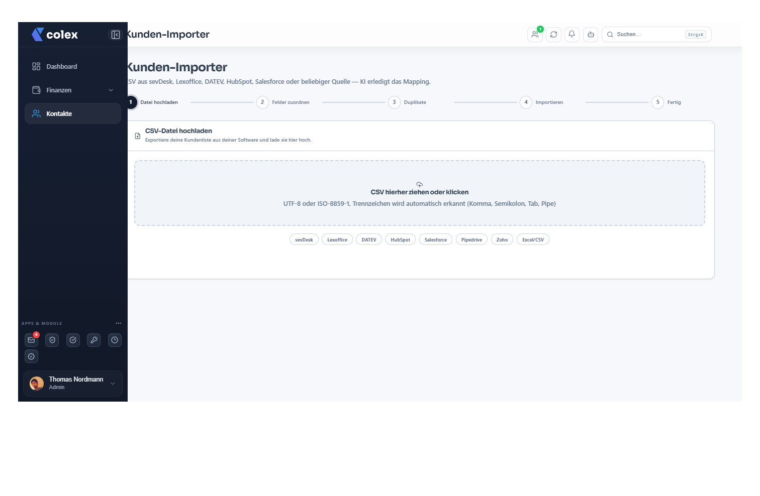 Kundenimport